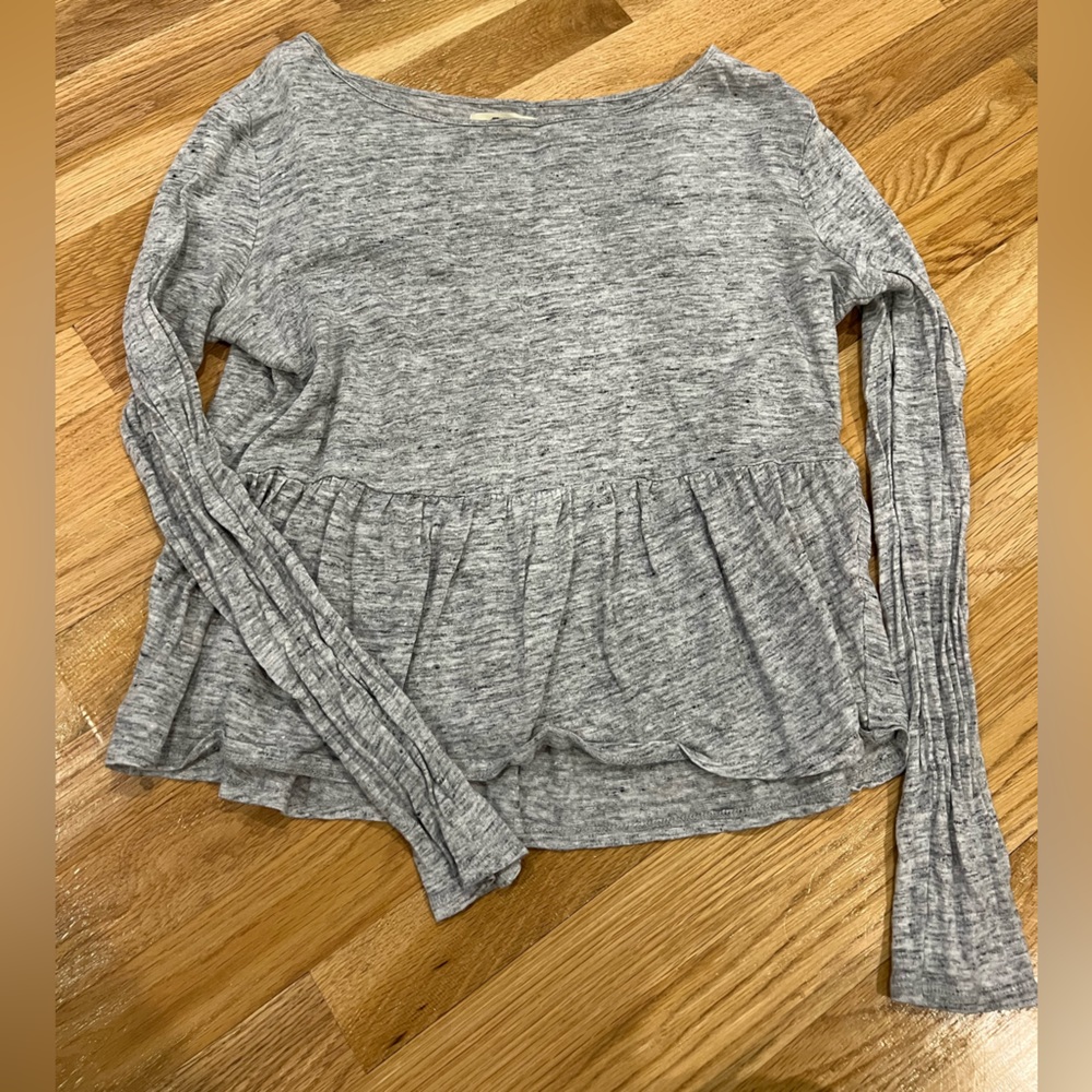 Madewell grey long sleeve top - Picture 1 of 2